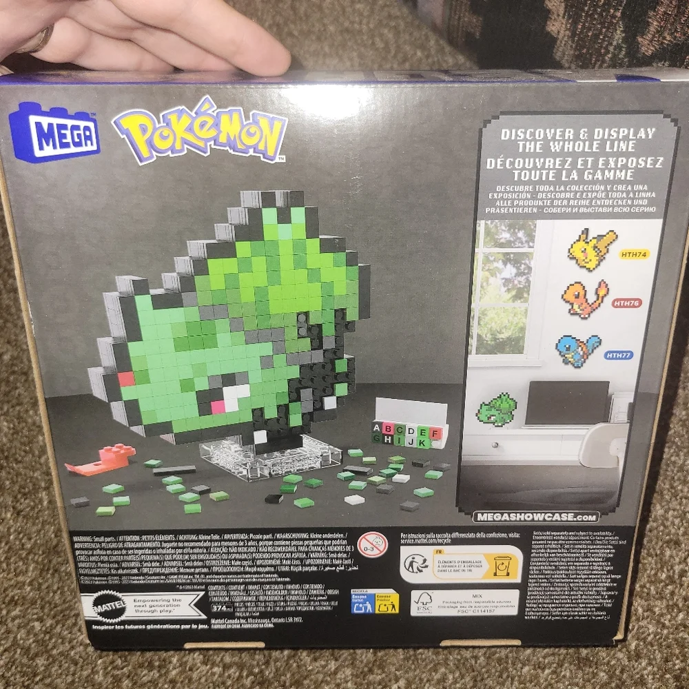 Pokémon Bulbasaur Pixel Art Kit - Green and Red